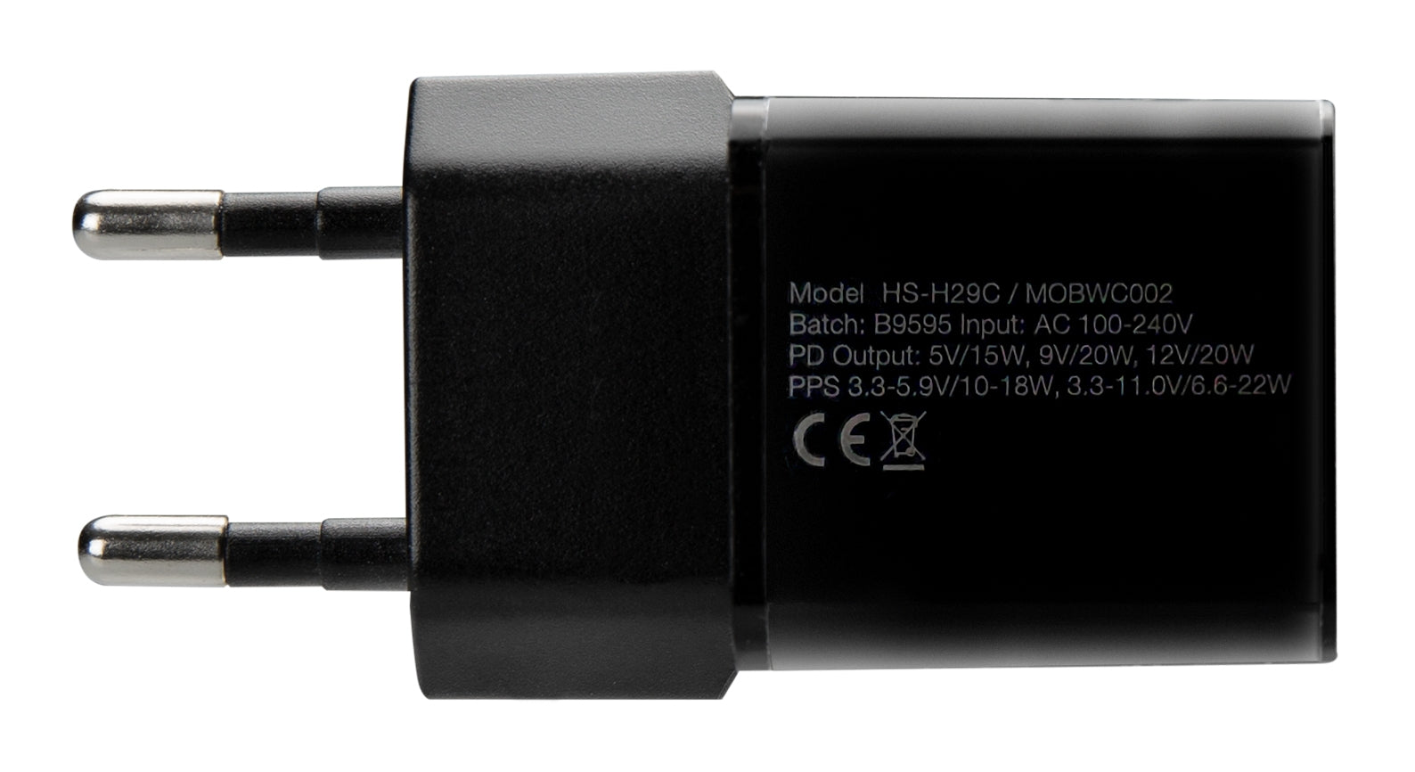 Mobilize Wall Charger Usb-C 20W With Pd/Pps Black