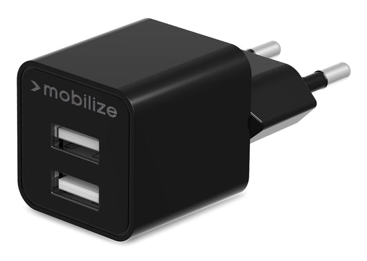 Mobilize Wall Charger 2X Usb 24W Black