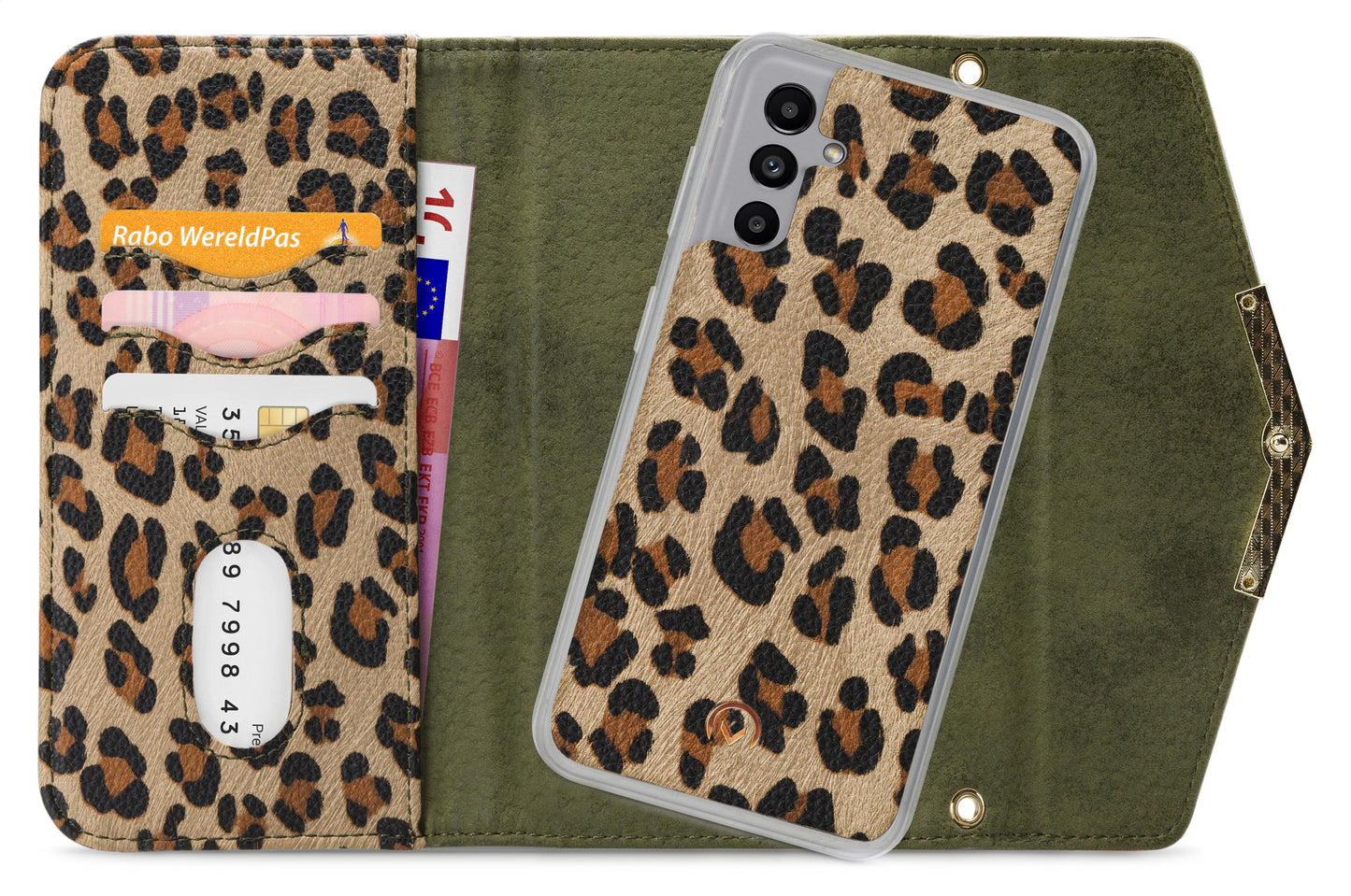 Mobilize 2In1 Gelly Clutch For Samsung Galaxy A04S/A13 5G Green Leopard