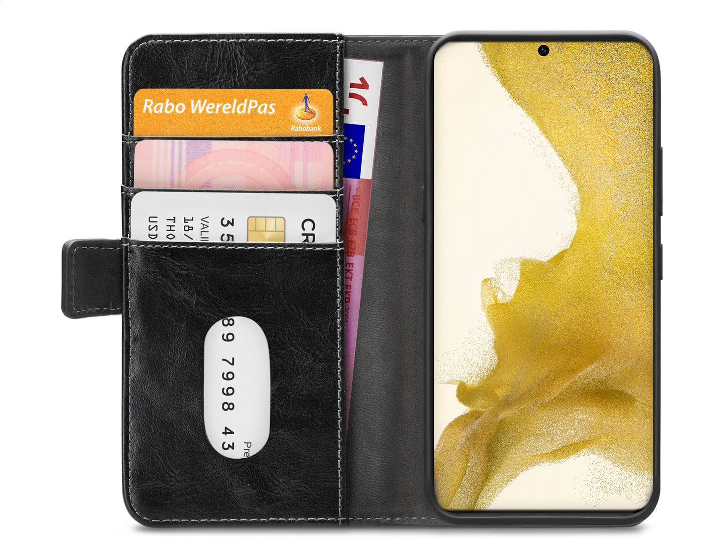 Mobilize Elite Gelly Wallet Book Case Samsung Galaxy S22 5G Black