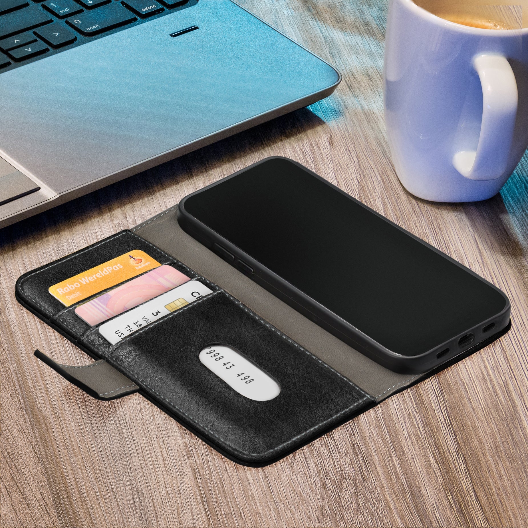 Mobilize Elite Gelly Wallet Book Case Samsung Galaxy S22+ 5G Black