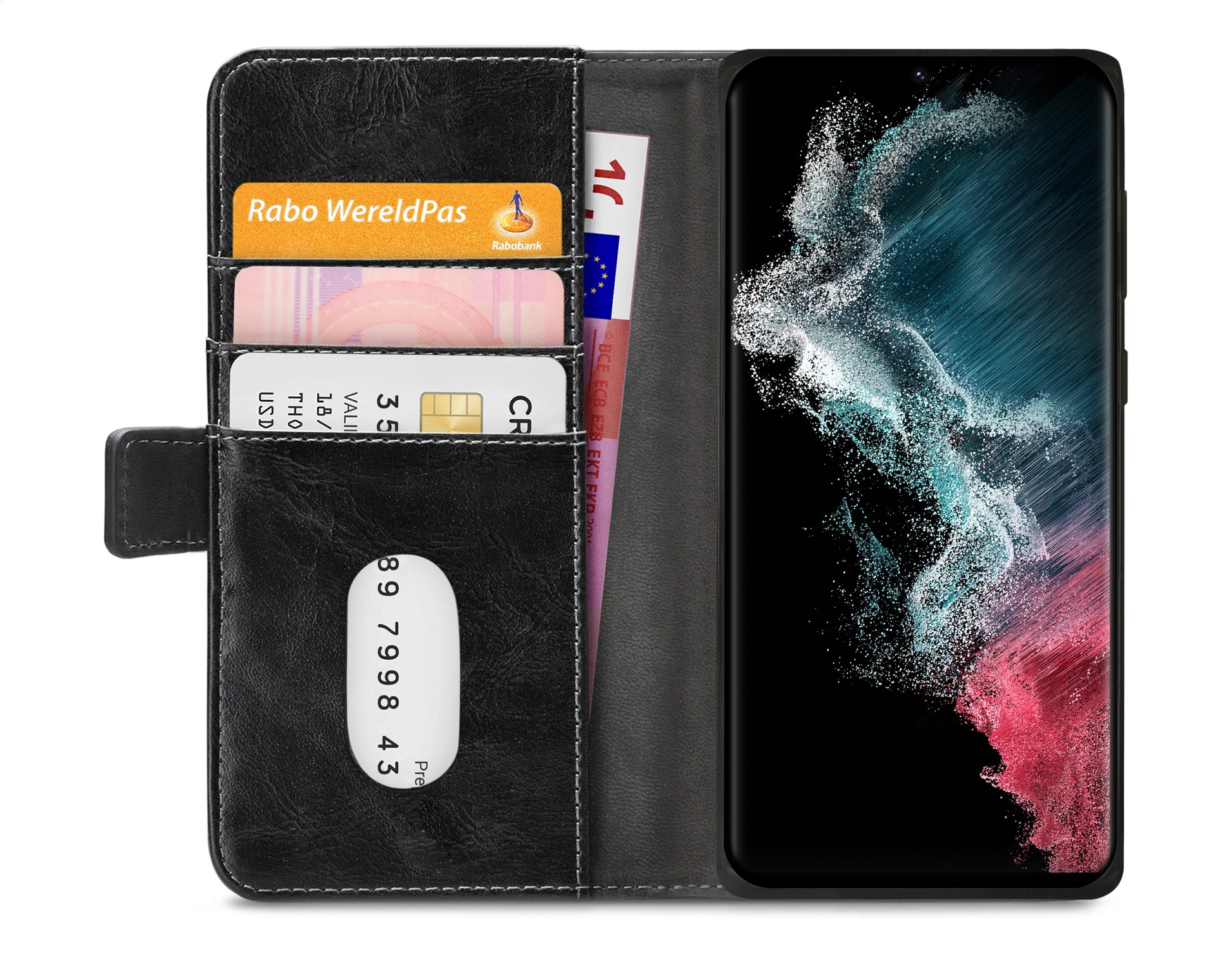 Mobilize Elite Gelly Wallet Book Case Samsung Galaxy S22 Ultra 5G Black