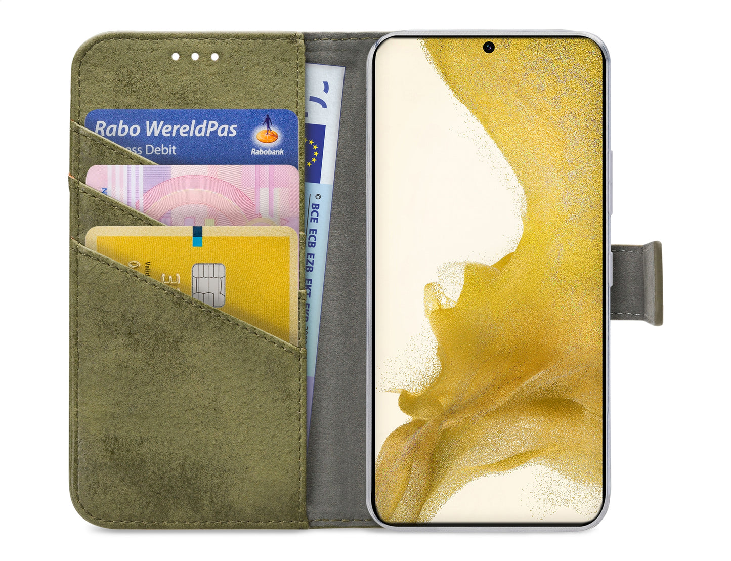 My Style Flex Wallet For Samsung Galaxy S22+ 5G Olive