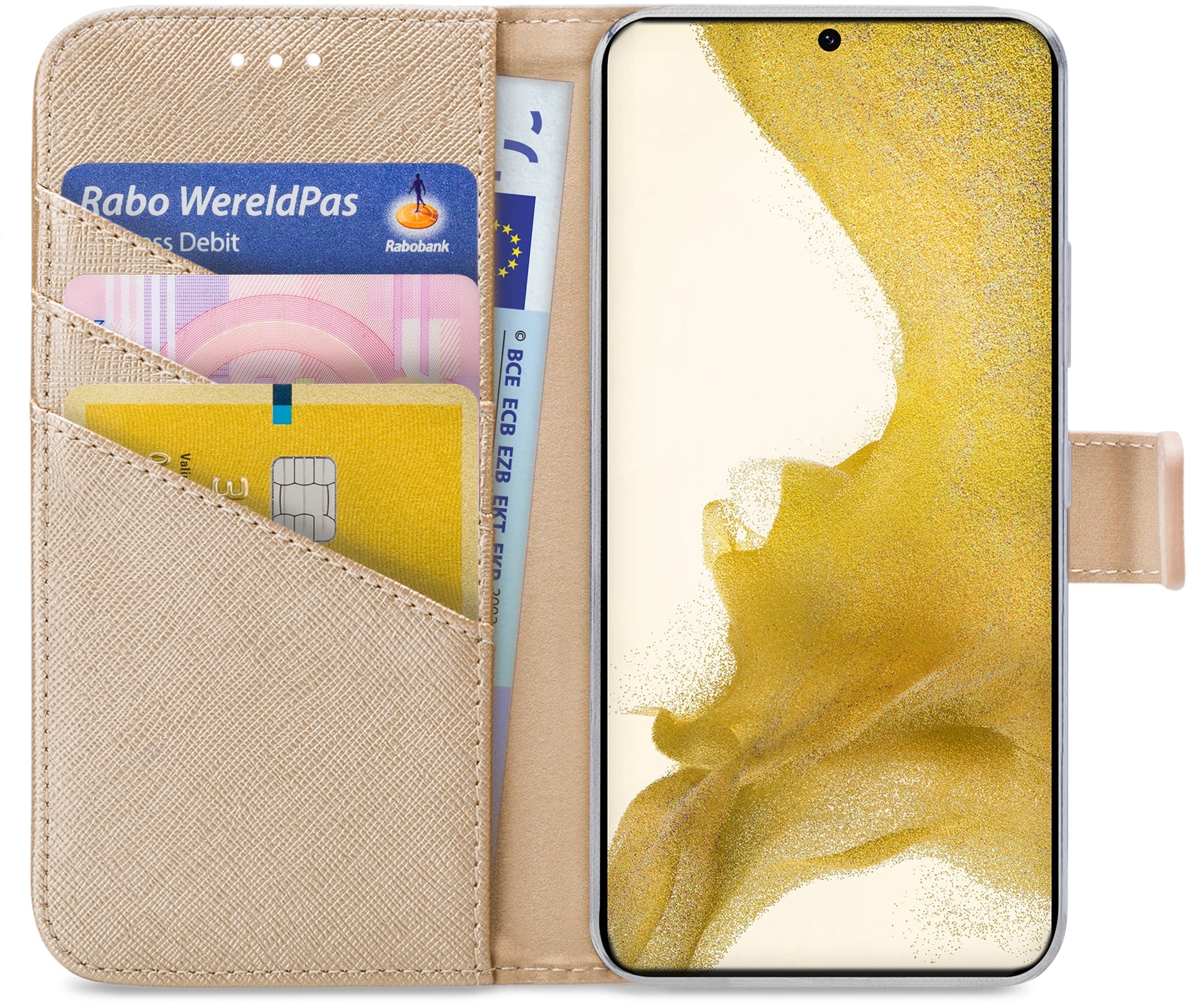 My Style Flex Wallet For Samsung Galaxy S22+ 5G Gold