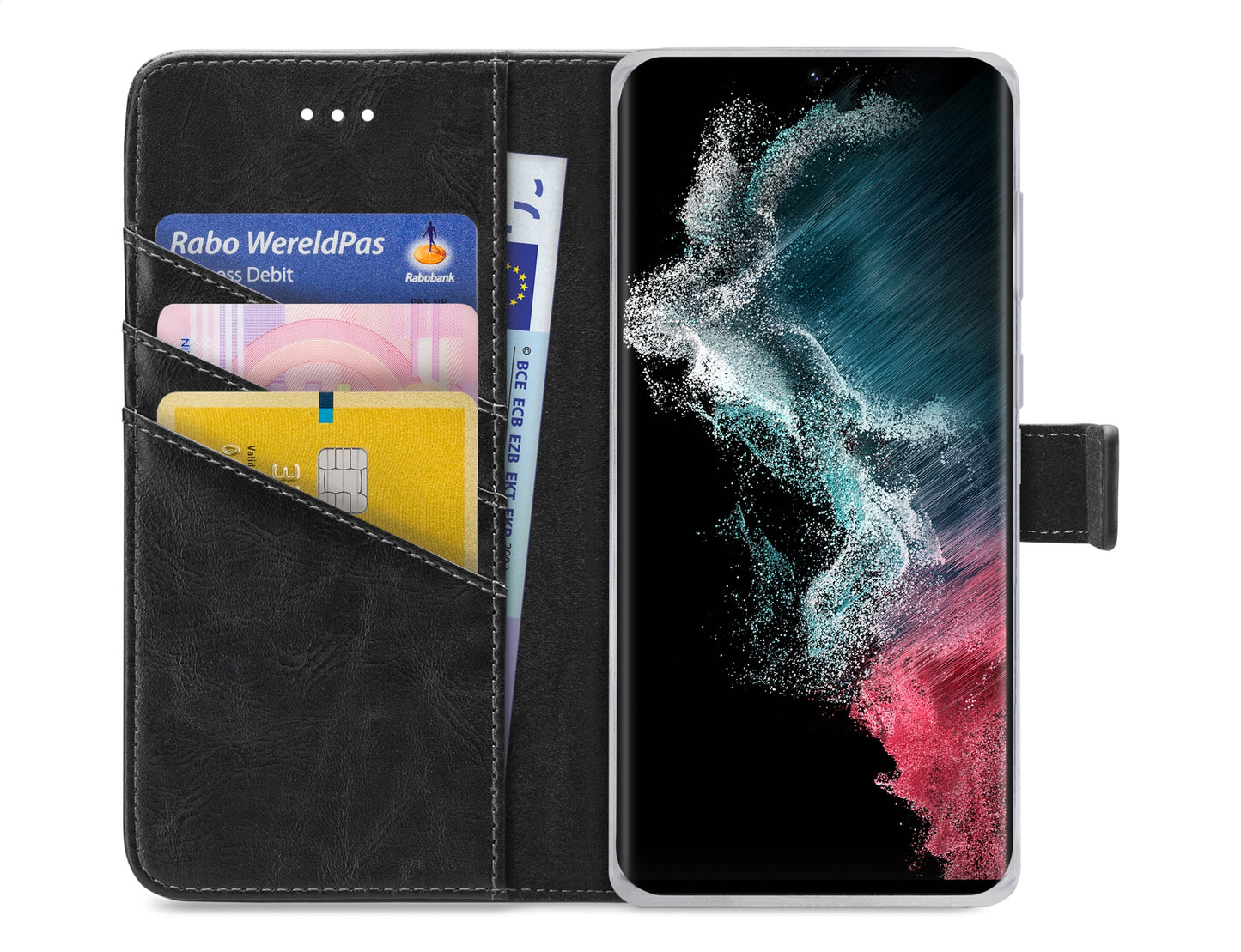 My Style Flex Wallet For Samsung Galaxy S22 Ultra 5G Black