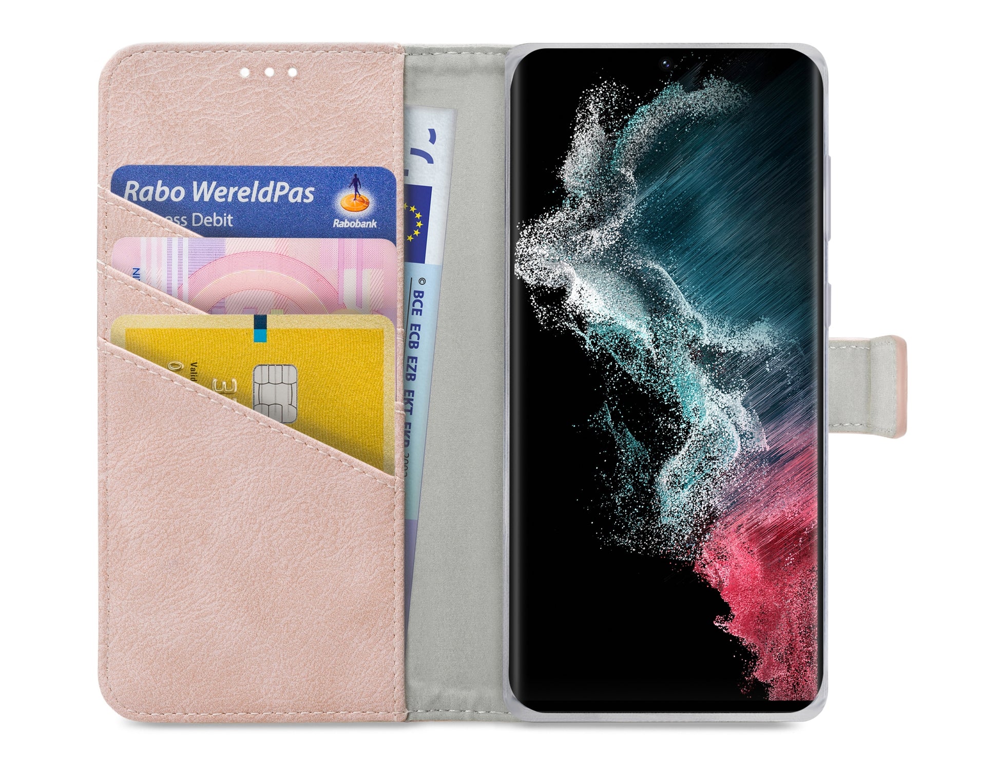 My Style Flex Wallet For Samsung Galaxy S22 Ultra 5G Pink