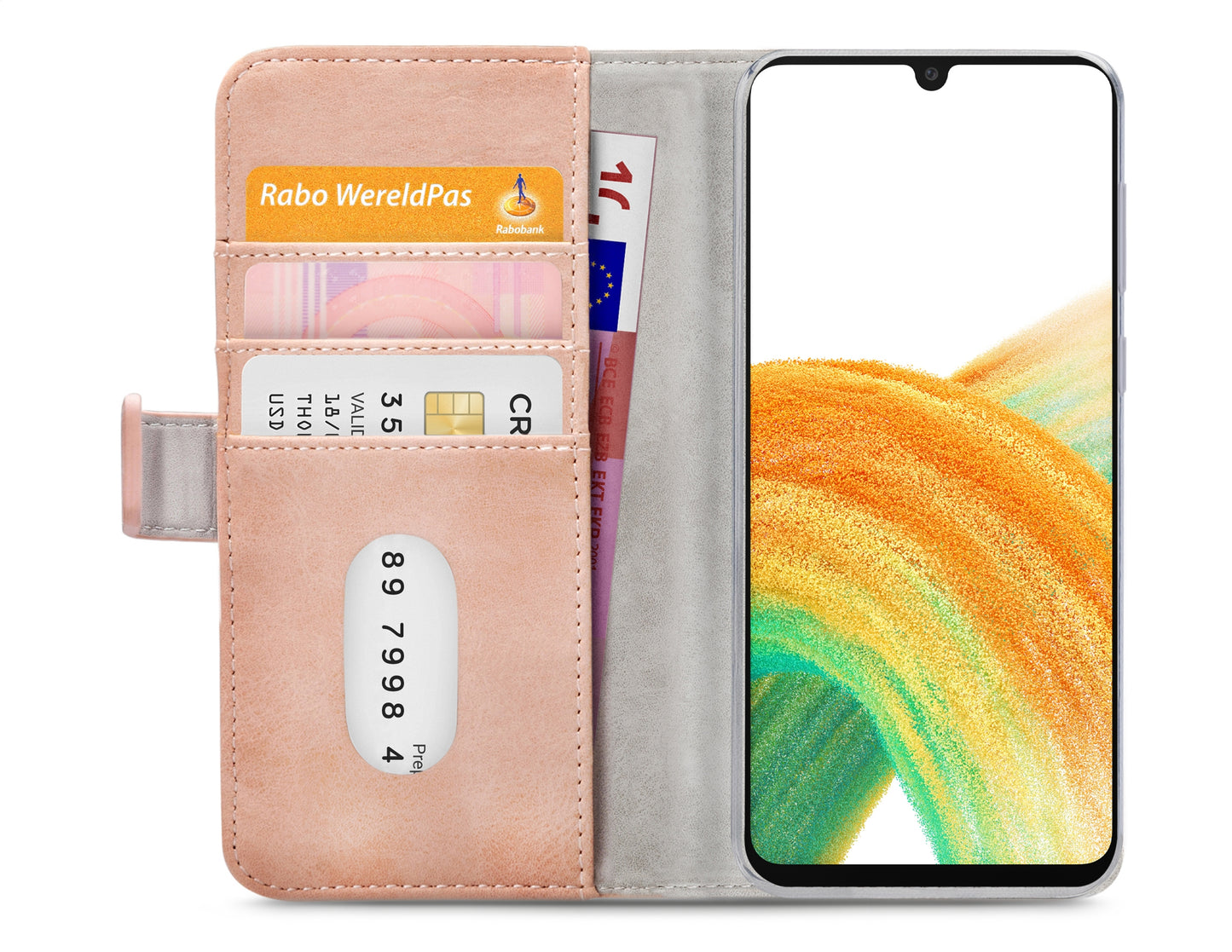 Mobilize Elite Gelly Wallet Book Case Samsung Galaxy A33 5G Soft Pink