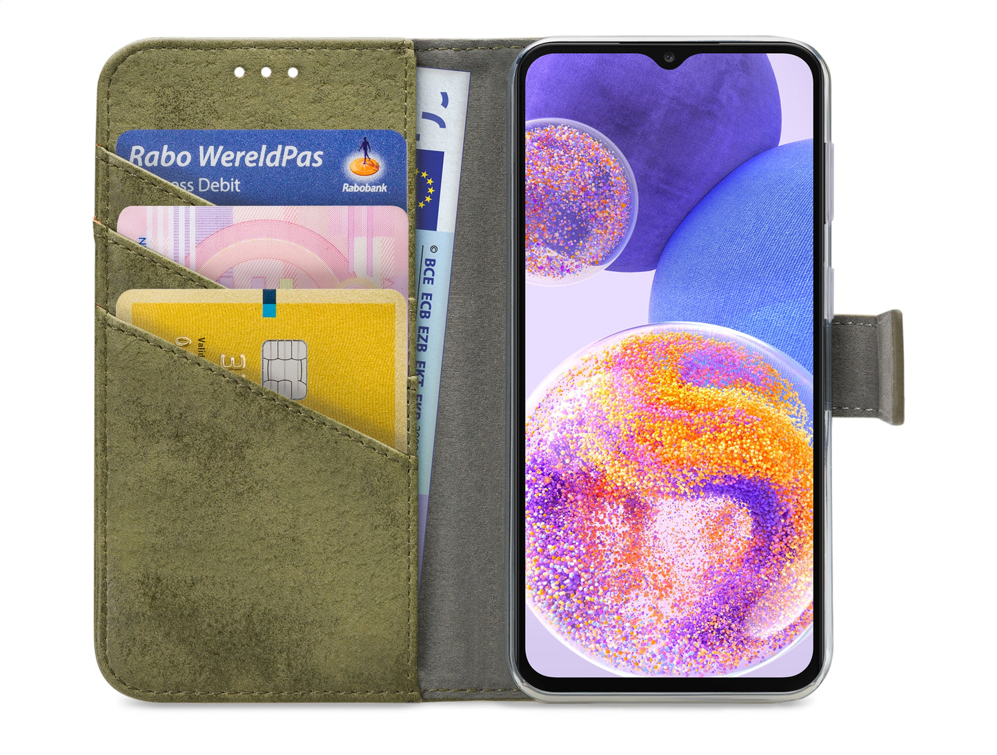 My Style Flex Wallet For Samsung Galaxy A23 5G Olive