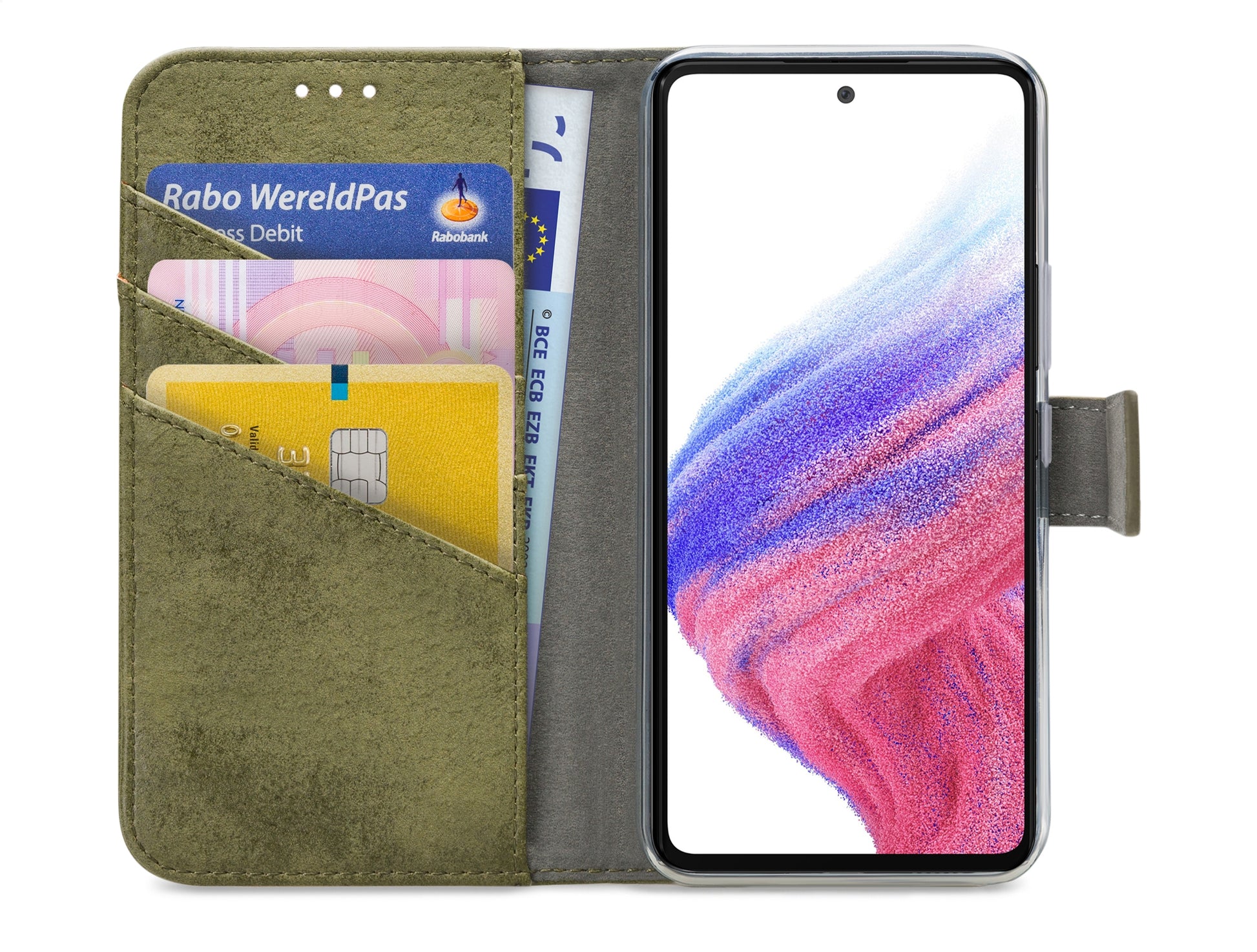 My Style Flex Wallet For Samsung Galaxy A53 5G Olive