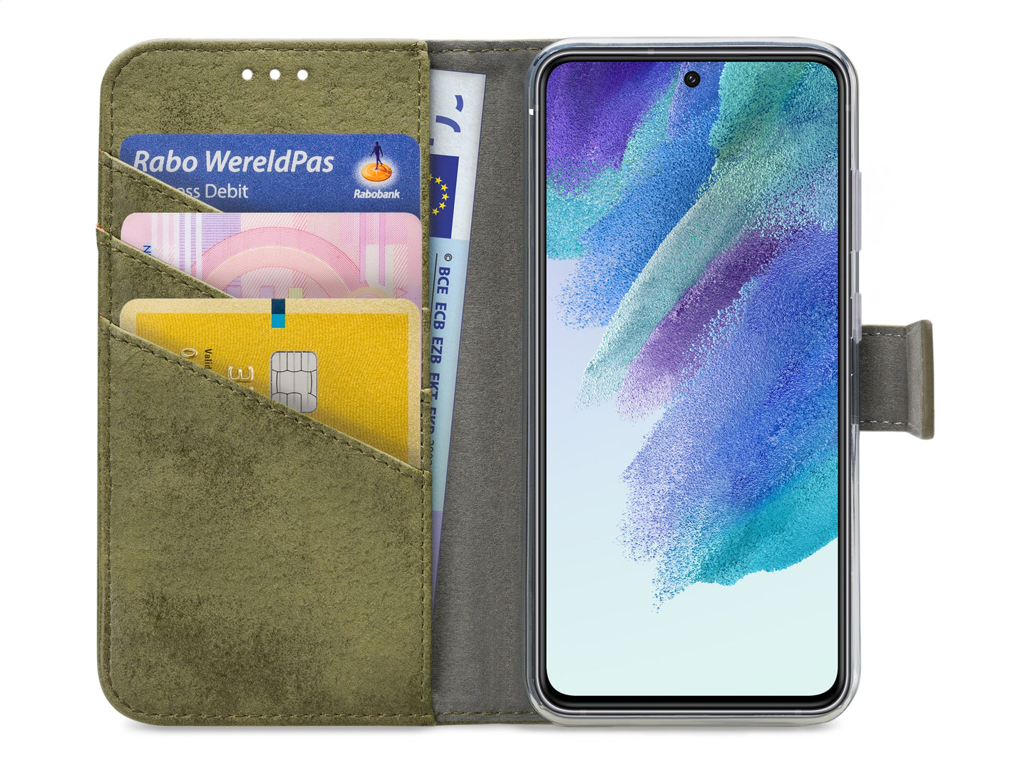 My Style Flex Wallet For Samsung Galaxy S21 Fe 5G Olive