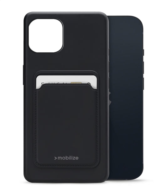 Mobilize Rubber Gelly Card Case Apple Iphone 13 Matt Black
