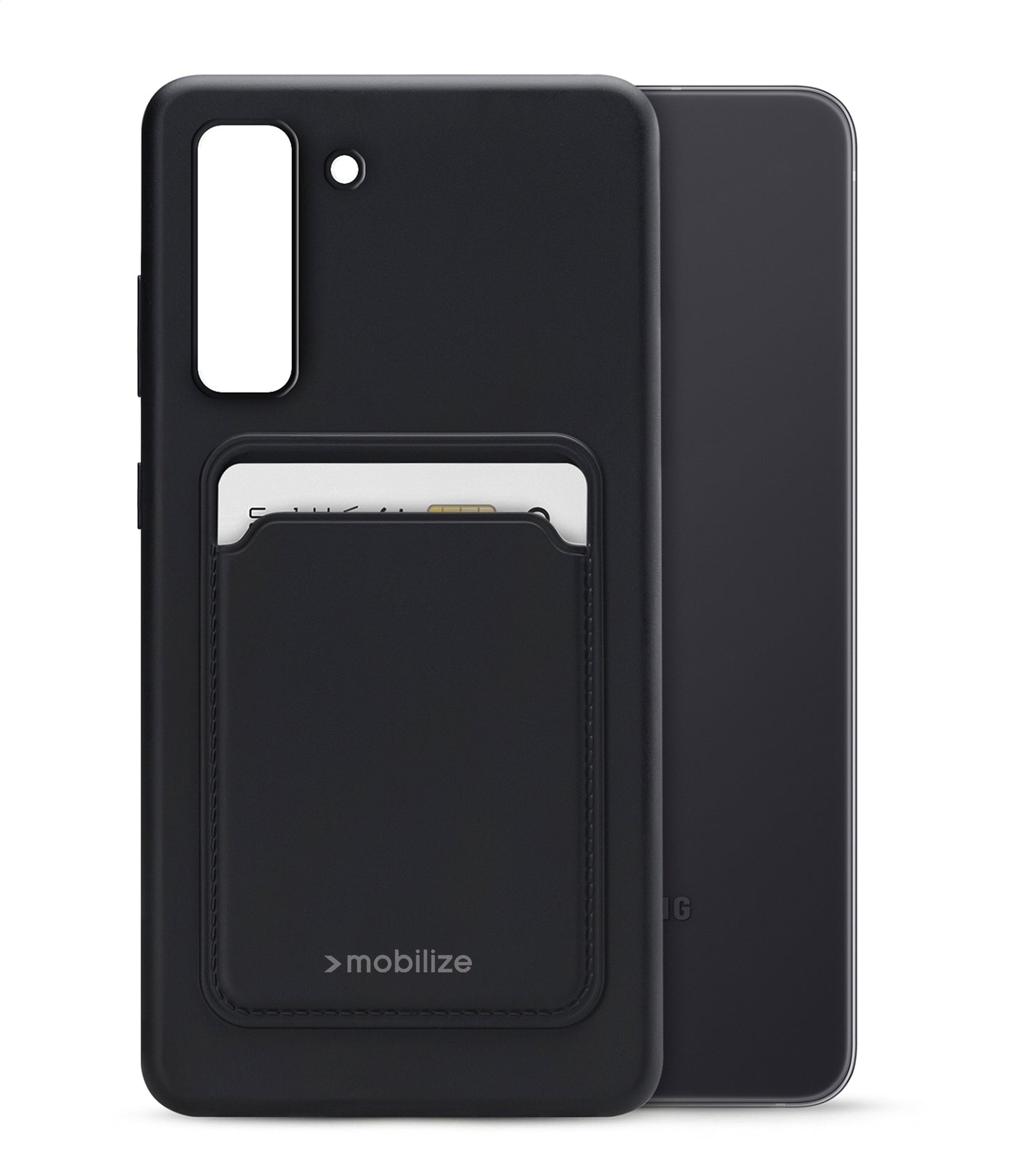 Mobilize Rubber Gelly Card Case Samsung Galaxy S21 Fe 5G Matt Black