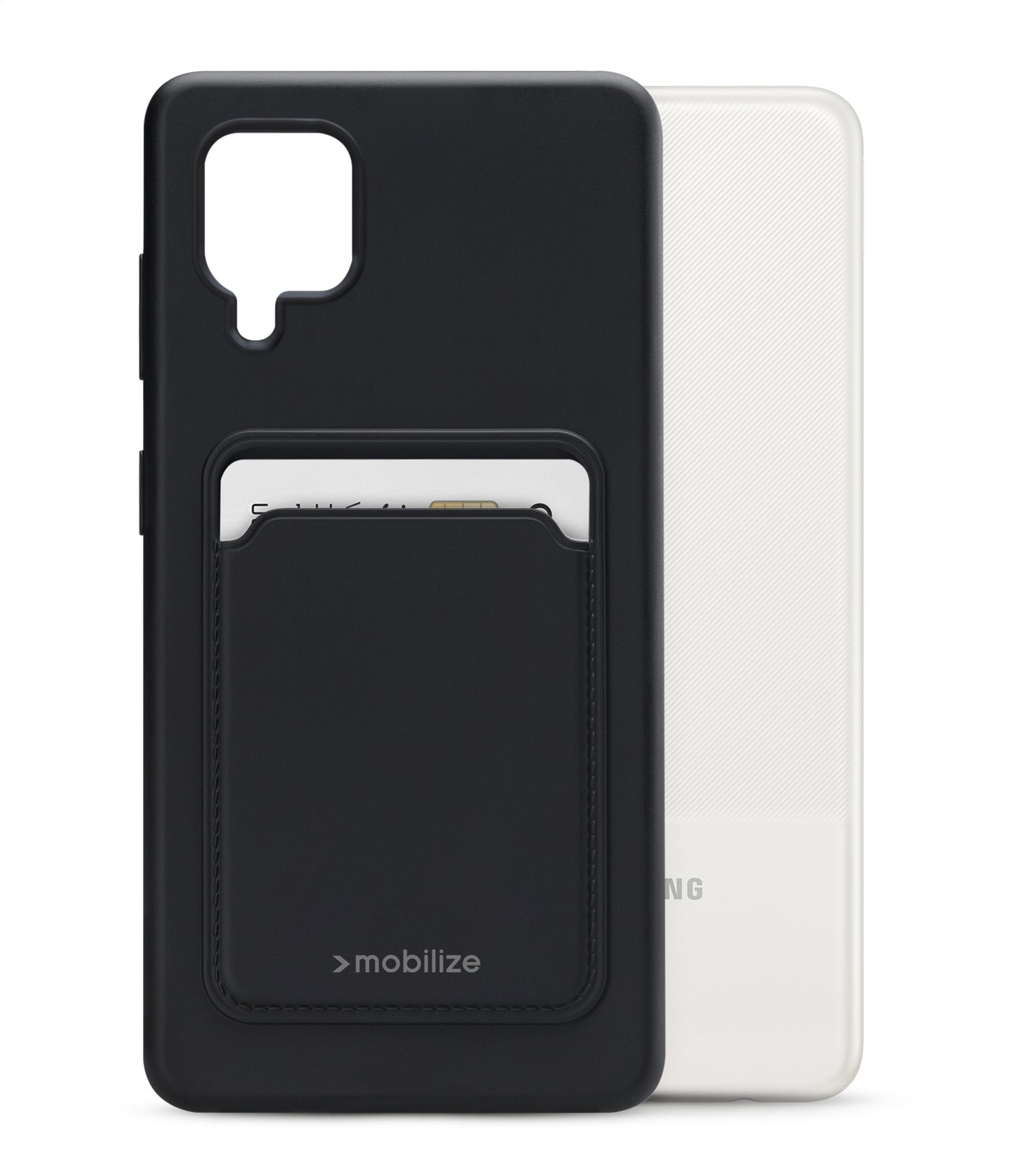 Mobilize Rubber Gelly Card Case Samsung Galaxy A12/M12 Matt Black