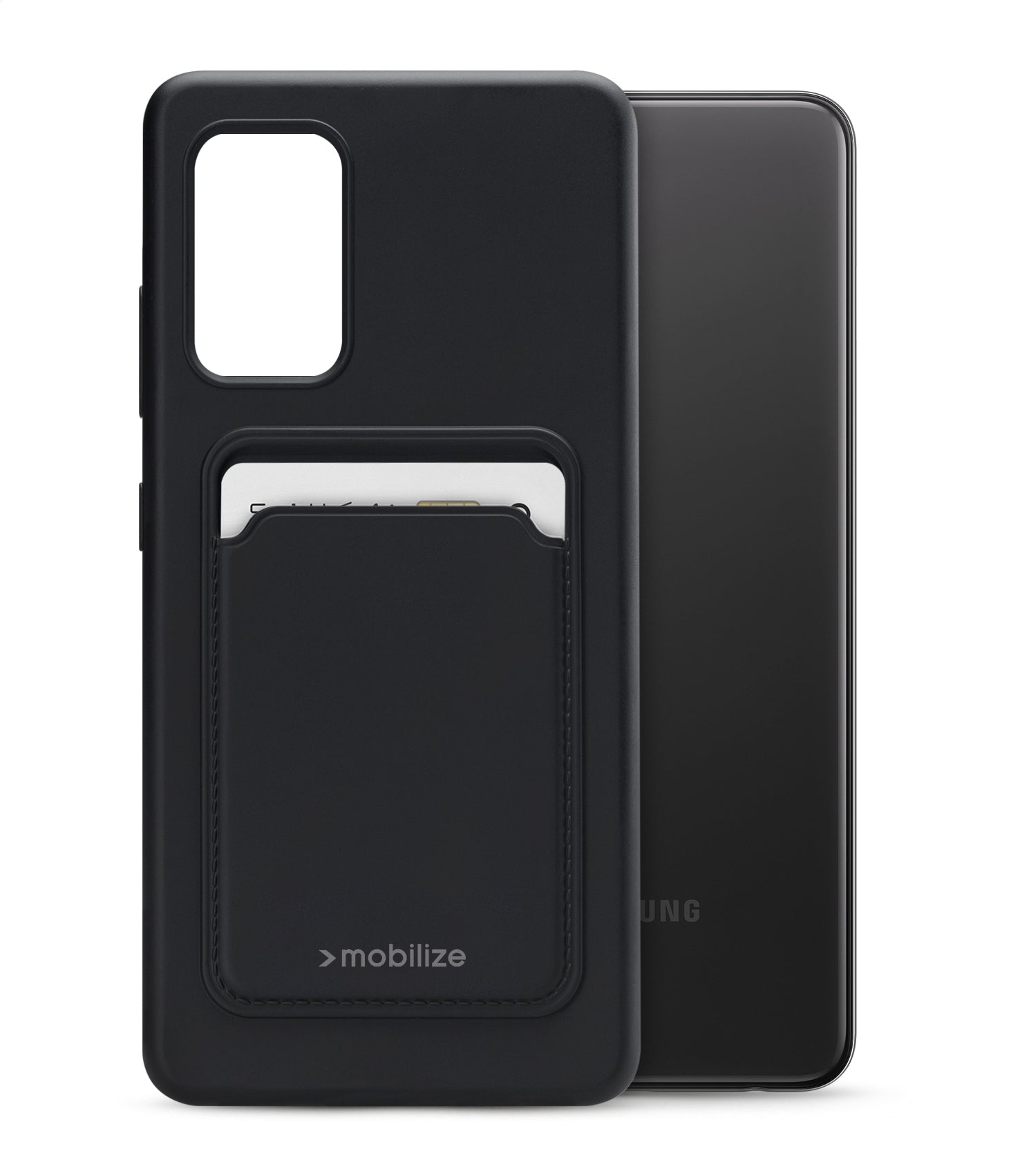 Mobilize Rubber Gelly Card Case Samsung Galaxy A32 4G Matt Black
