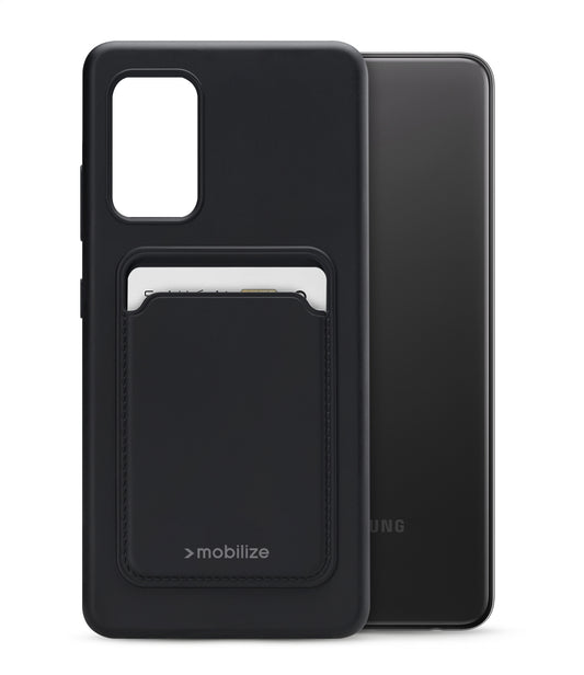 Mobilize Rubber Gelly Card Case Samsung Galaxy A32 4G Matt Black