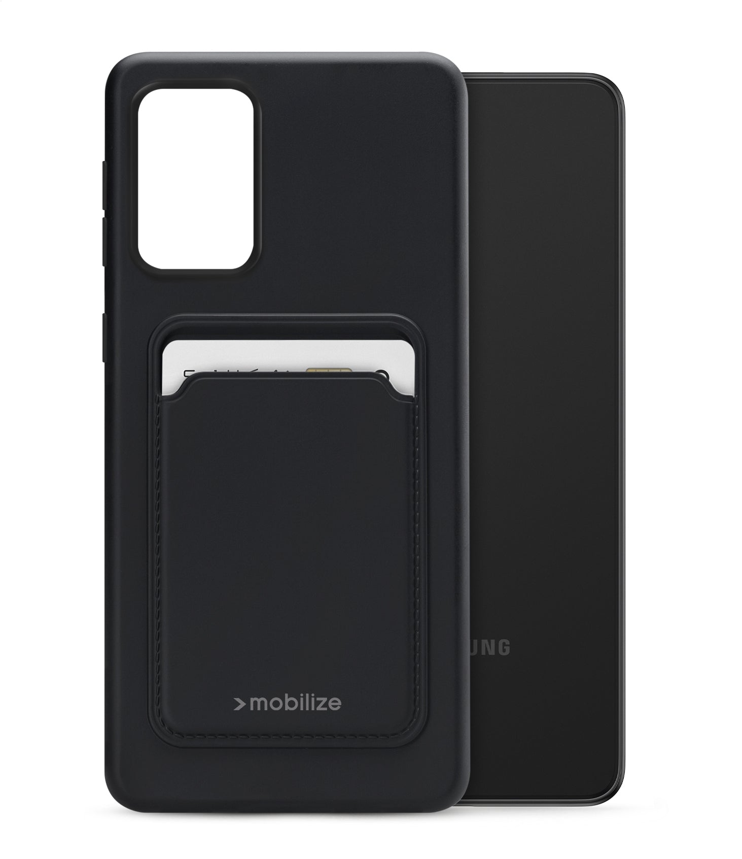 Mobilize Rubber Gelly Card Case Samsung Galaxy A33 5G Matt Black