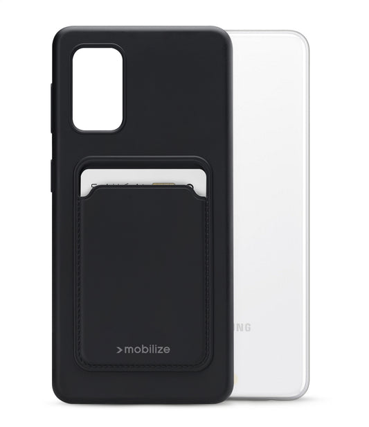 Mobilize Rubber Gelly Card Case Samsung Galaxy A32 5G Matt Black