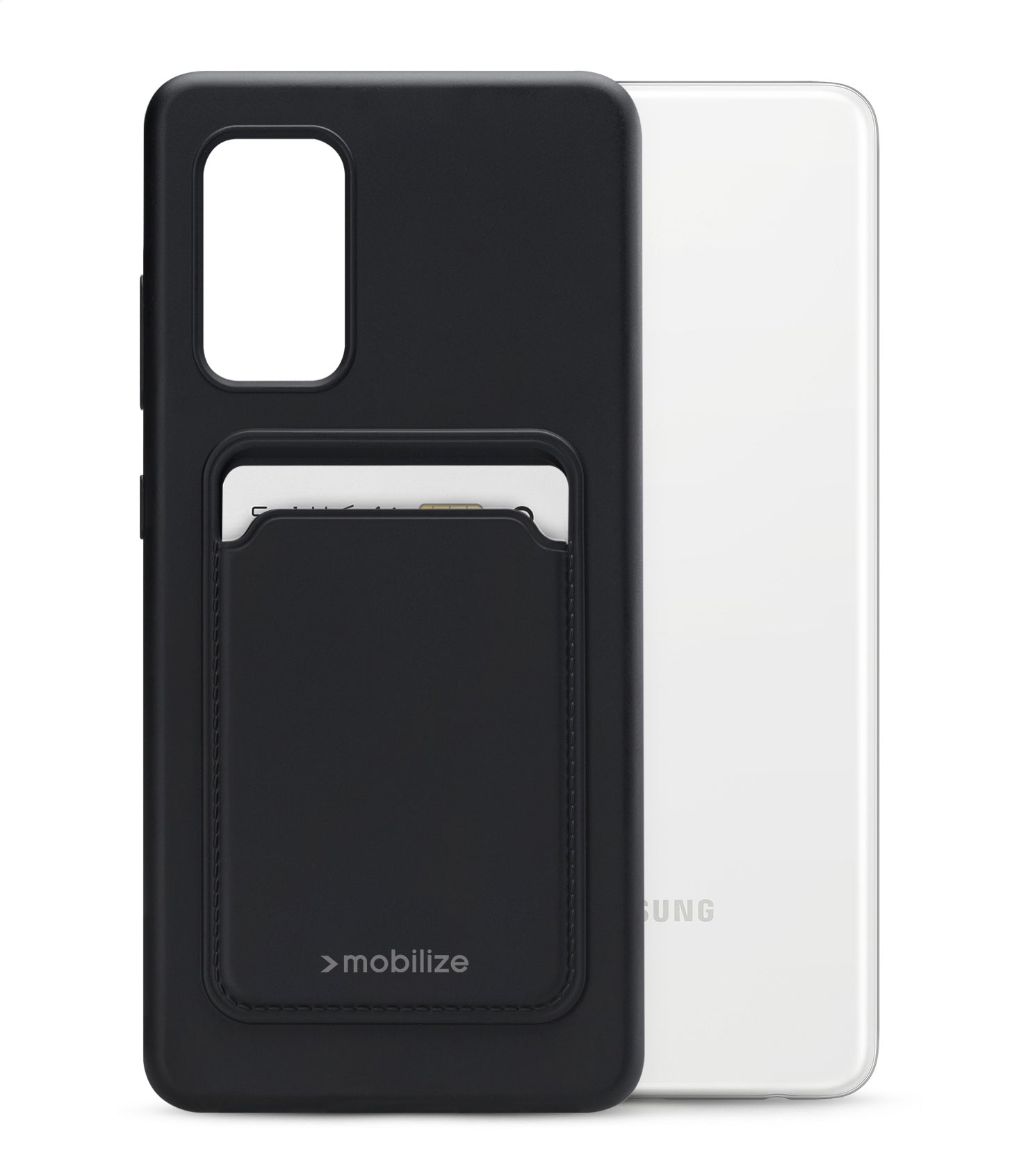Mobilize Rubber Gelly Card Case Samsung Galaxy A52/A52 5G/A52S 5G Matt Black