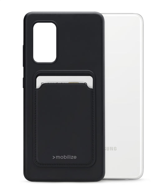 Mobilize Rubber Gelly Card Case Samsung Galaxy A52/A52 5G/A52S 5G Matt Black