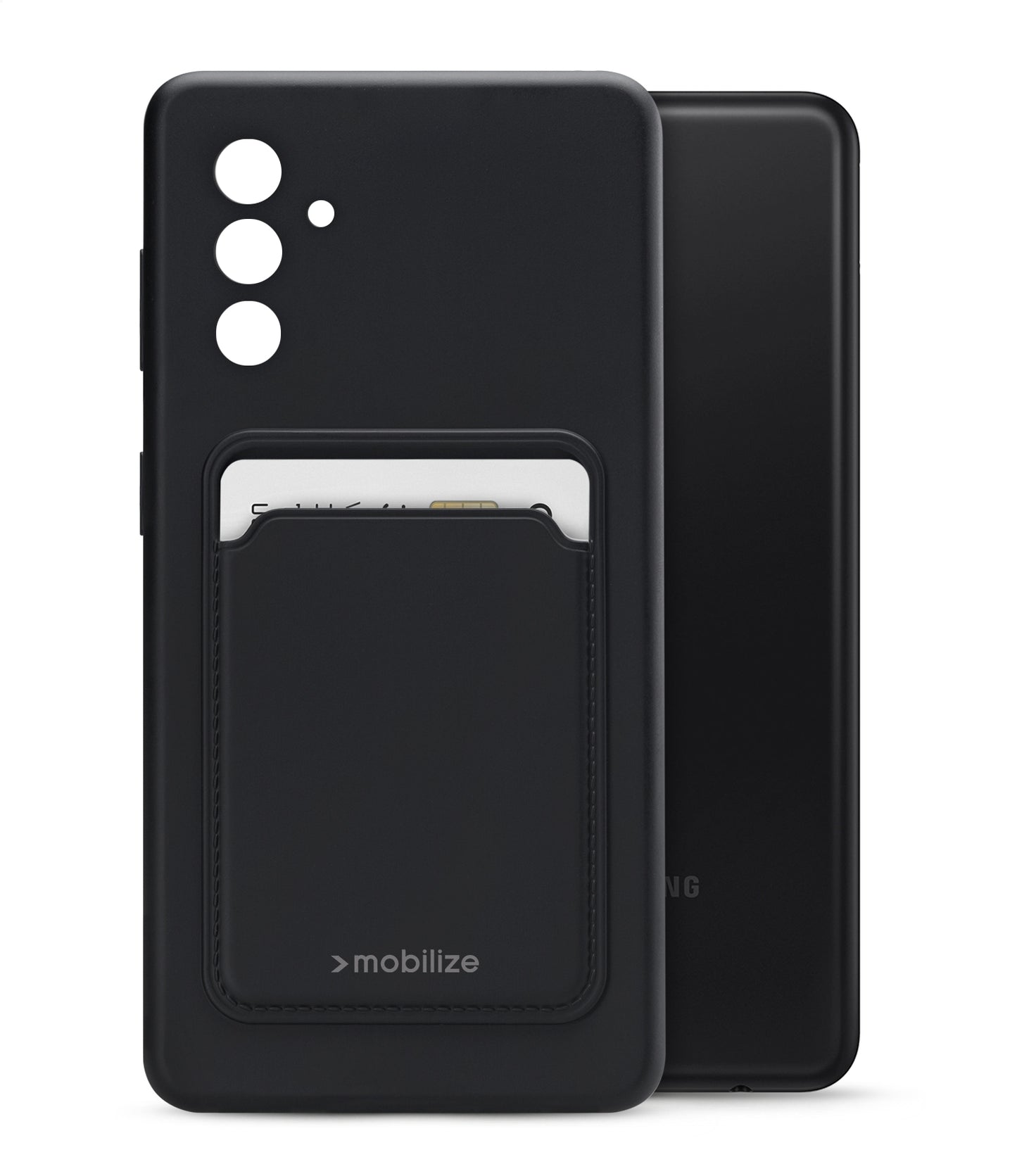 Mobilize Rubber Gelly Card Case Samsung Galaxy A04S/A13 5G Matt Black