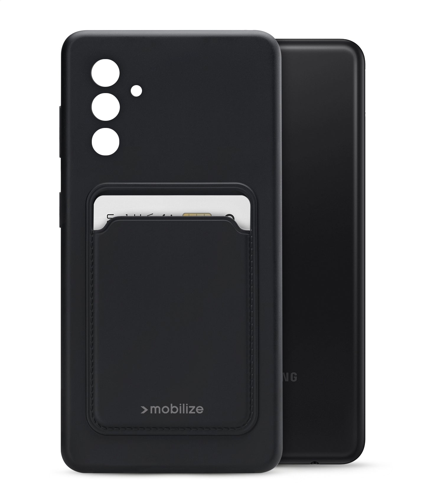 Mobilize Rubber Gelly Card Case Samsung Galaxy A04S/A13 5G Matt Black