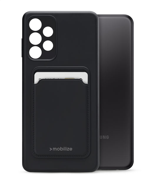 Mobilize Rubber Gelly Card Case Samsung Galaxy A23 5G Matt Black