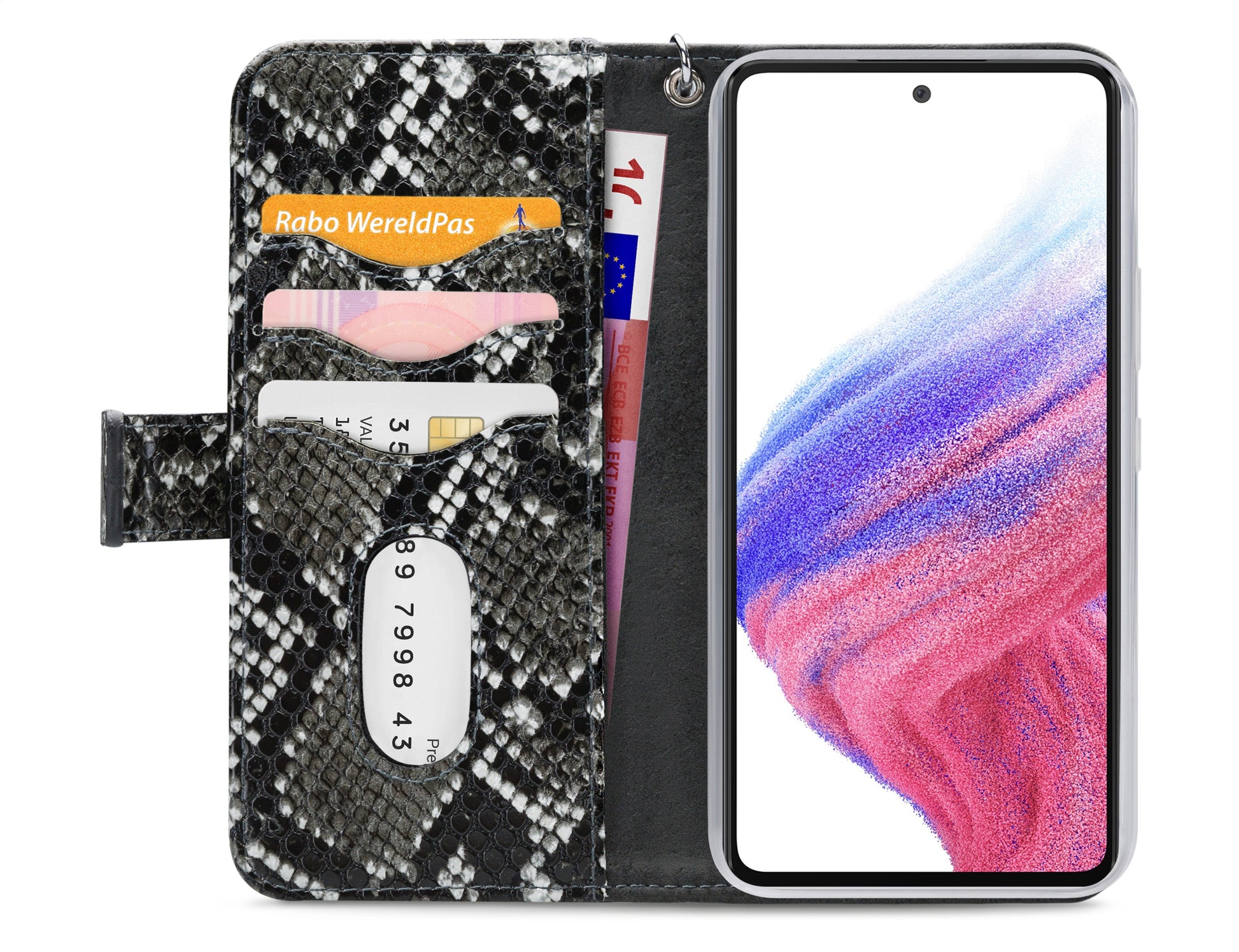 Mobilize 2In1 Magnet Zipper Case Samsung Galaxy A53 5G Black/Snake