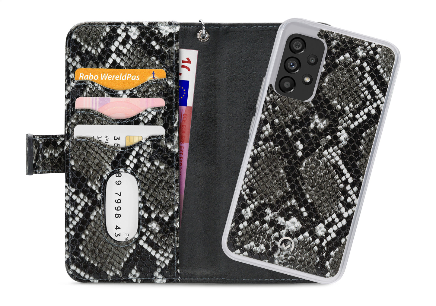 Mobilize 2In1 Magnet Zipper Case Samsung Galaxy A53 5G Black/Snake