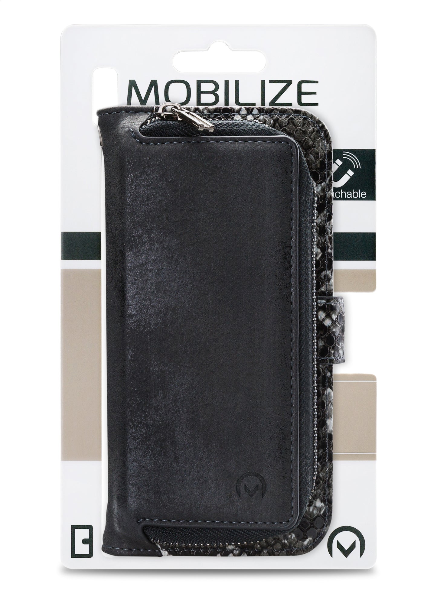 Mobilize 2In1 Magnet Zipper Case Samsung Galaxy A53 5G Black/Snake