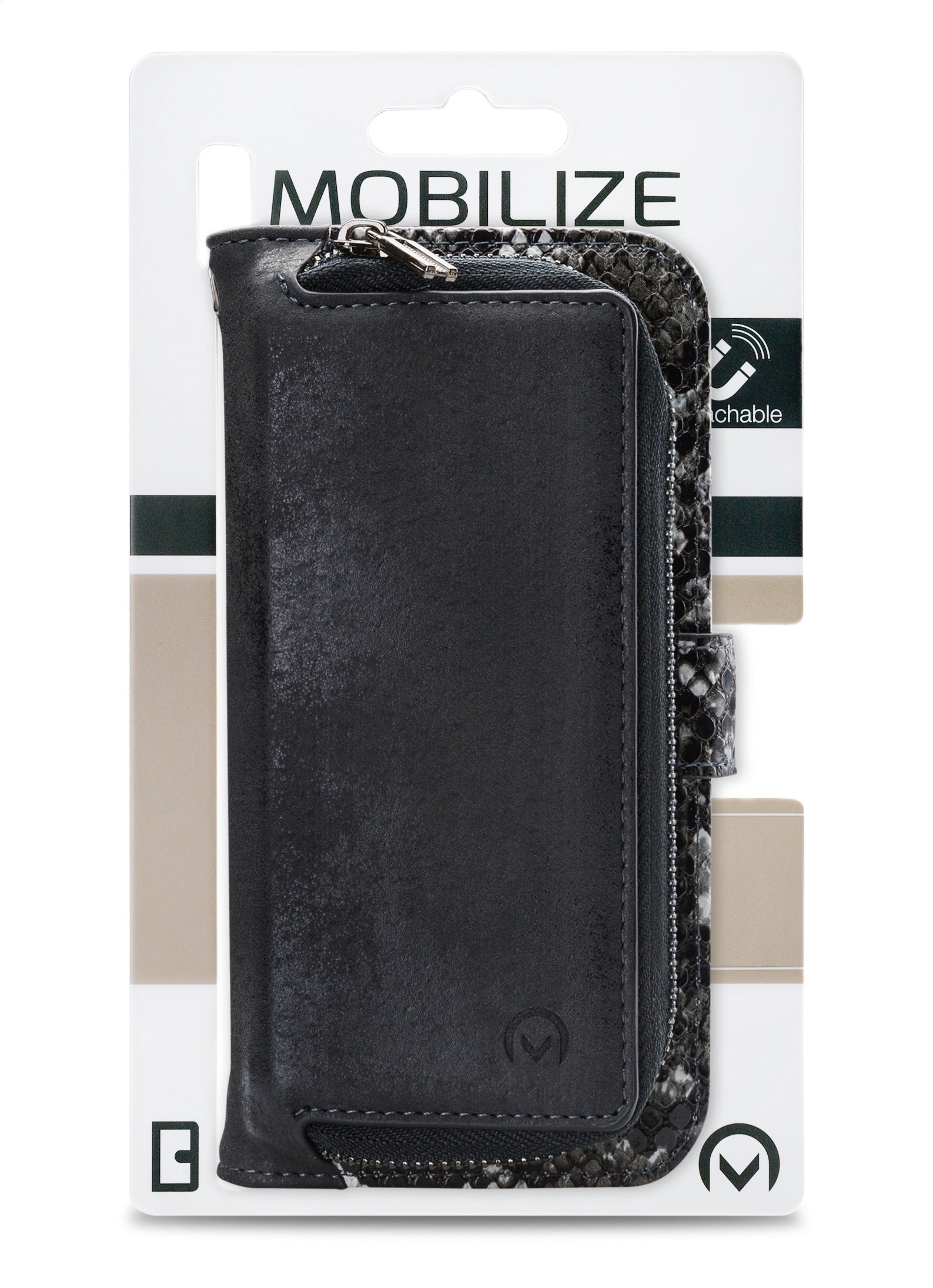 Mobilize 2In1 Magnet Zipper Case Samsung Galaxy A53 5G Black/Snake