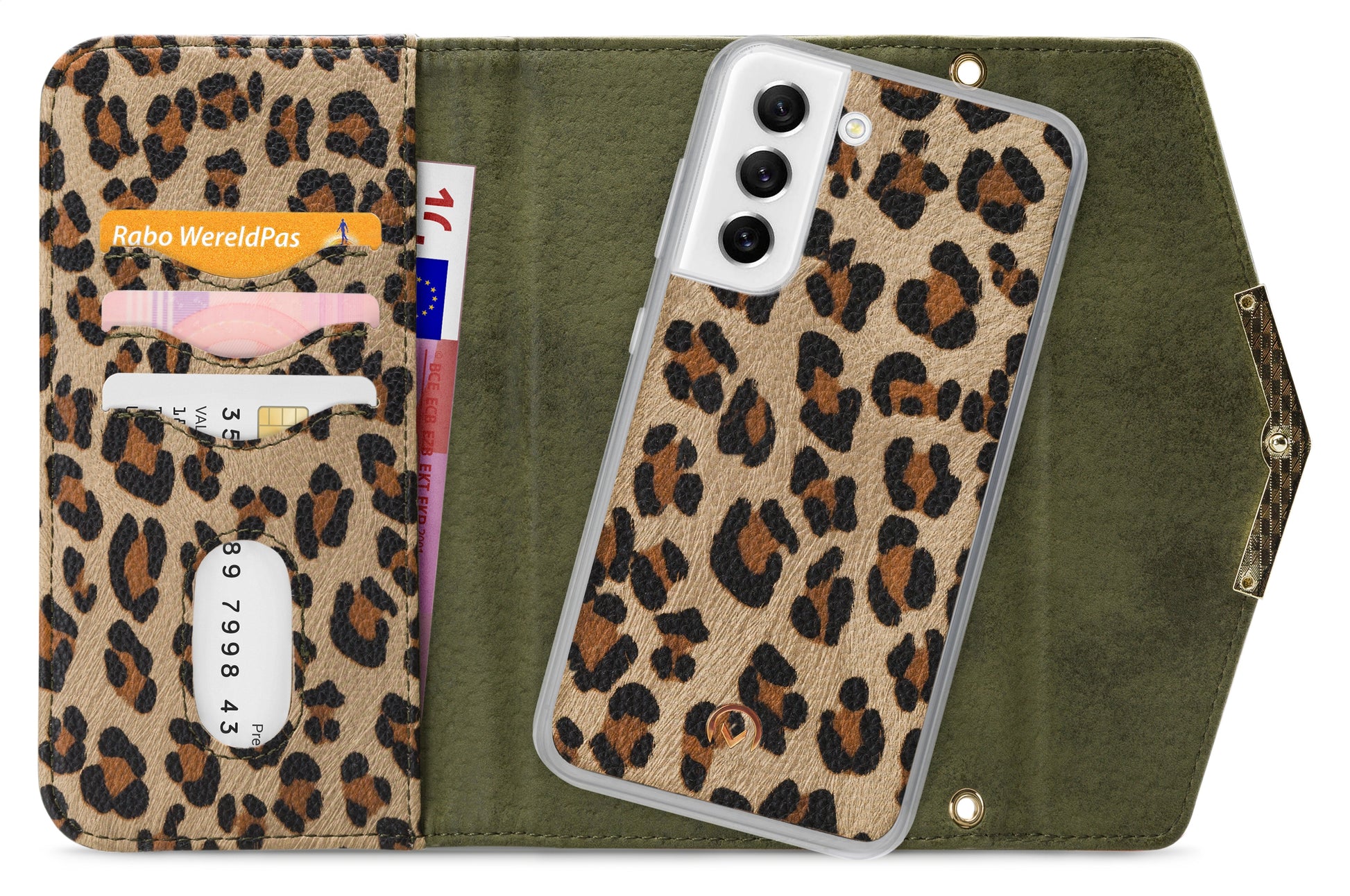 Mobilize 2In1 Gelly Clutch For Samsung Galaxy S21 Fe 5G Green Leopard