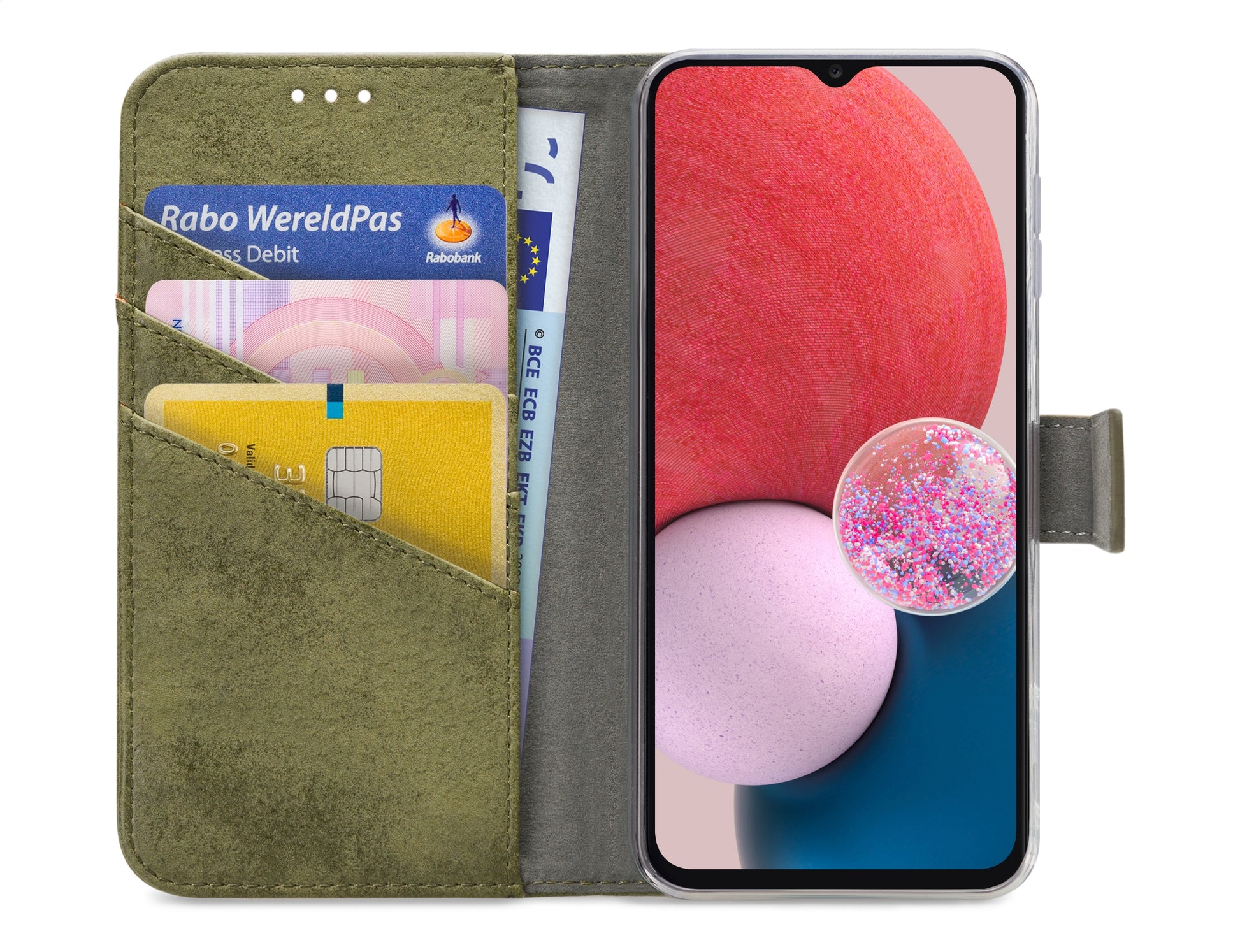 My Style Flex Wallet For Samsung Galaxy A13 4G Olive