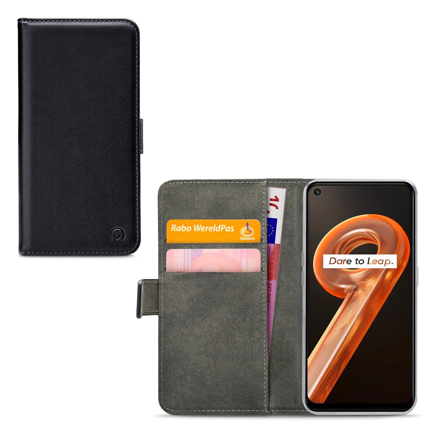 Mobilize Classic Gelly Wallet Book Case Realme 9I Black