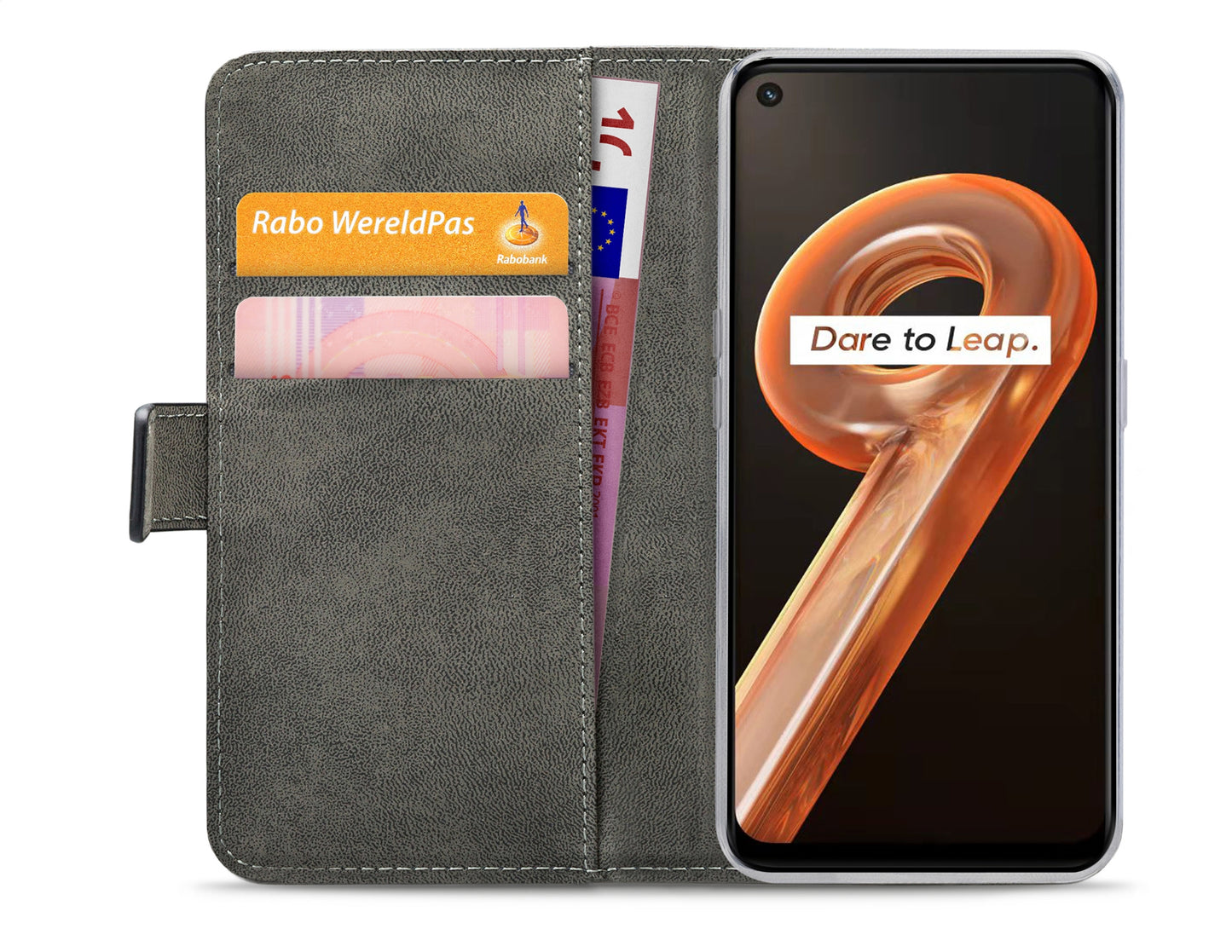 Mobilize Classic Gelly Wallet Book Case Realme 9I Black