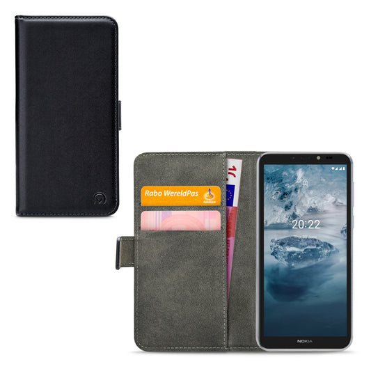 Mobilize Classic Gelly Wallet Book Case Nokia C2 2E Black