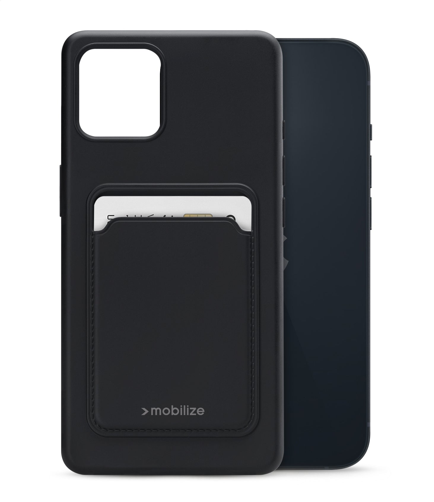 Mobilize Rubber Gelly Card Case Apple Iphone 14 Matt Black