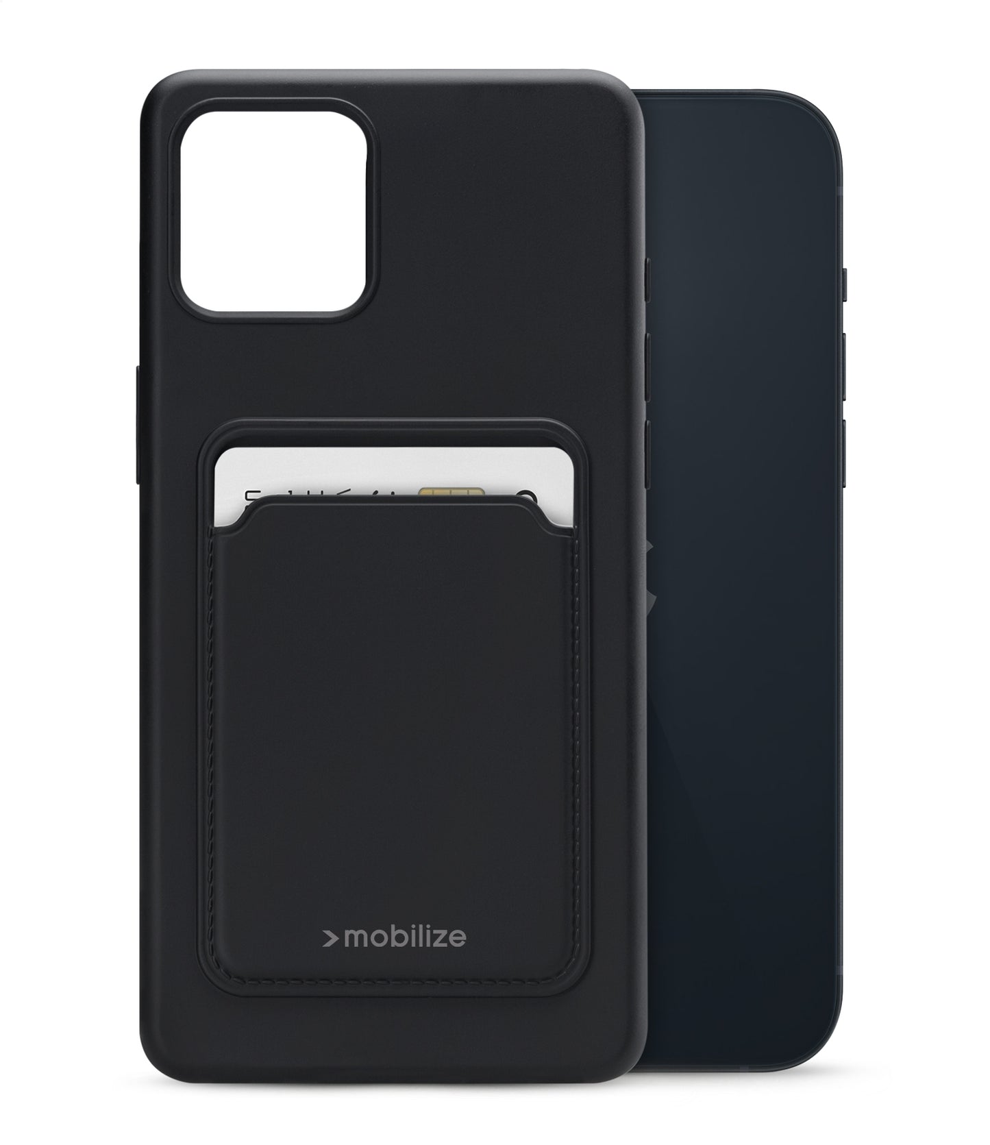 Mobilize Rubber Gelly Card Case Apple Iphone 14 Plus Matt Black
