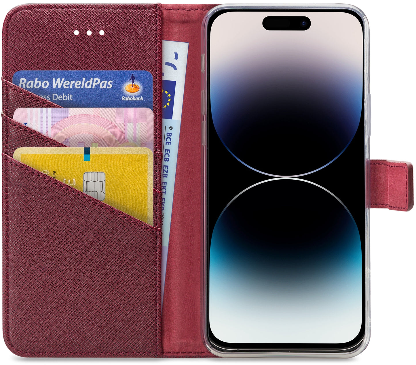 My Style Flex Wallet For Apple Iphone 14 Pro Bordeaux