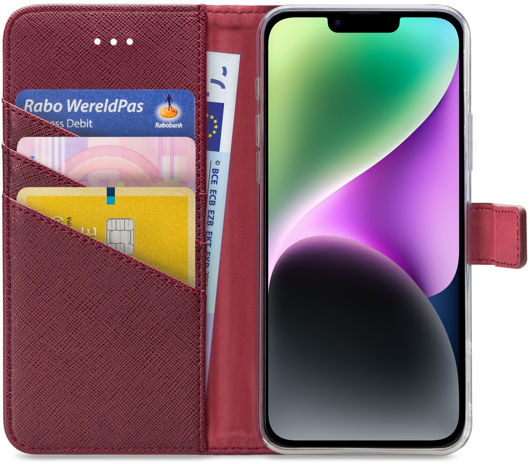 My Style Flex Wallet For Apple Iphone 14 Plus Bordeaux