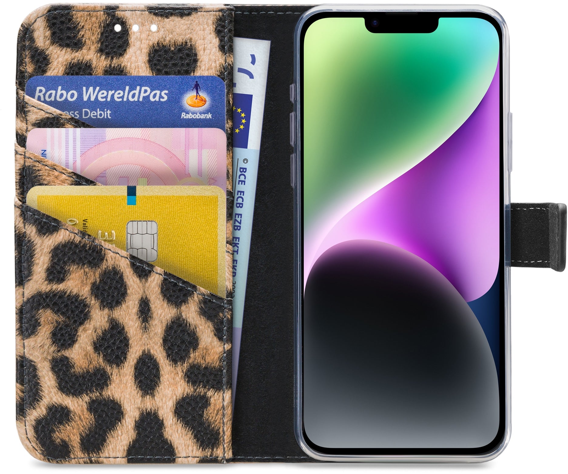 My Style Flex Wallet For Apple Iphone 14 Plus Leopard