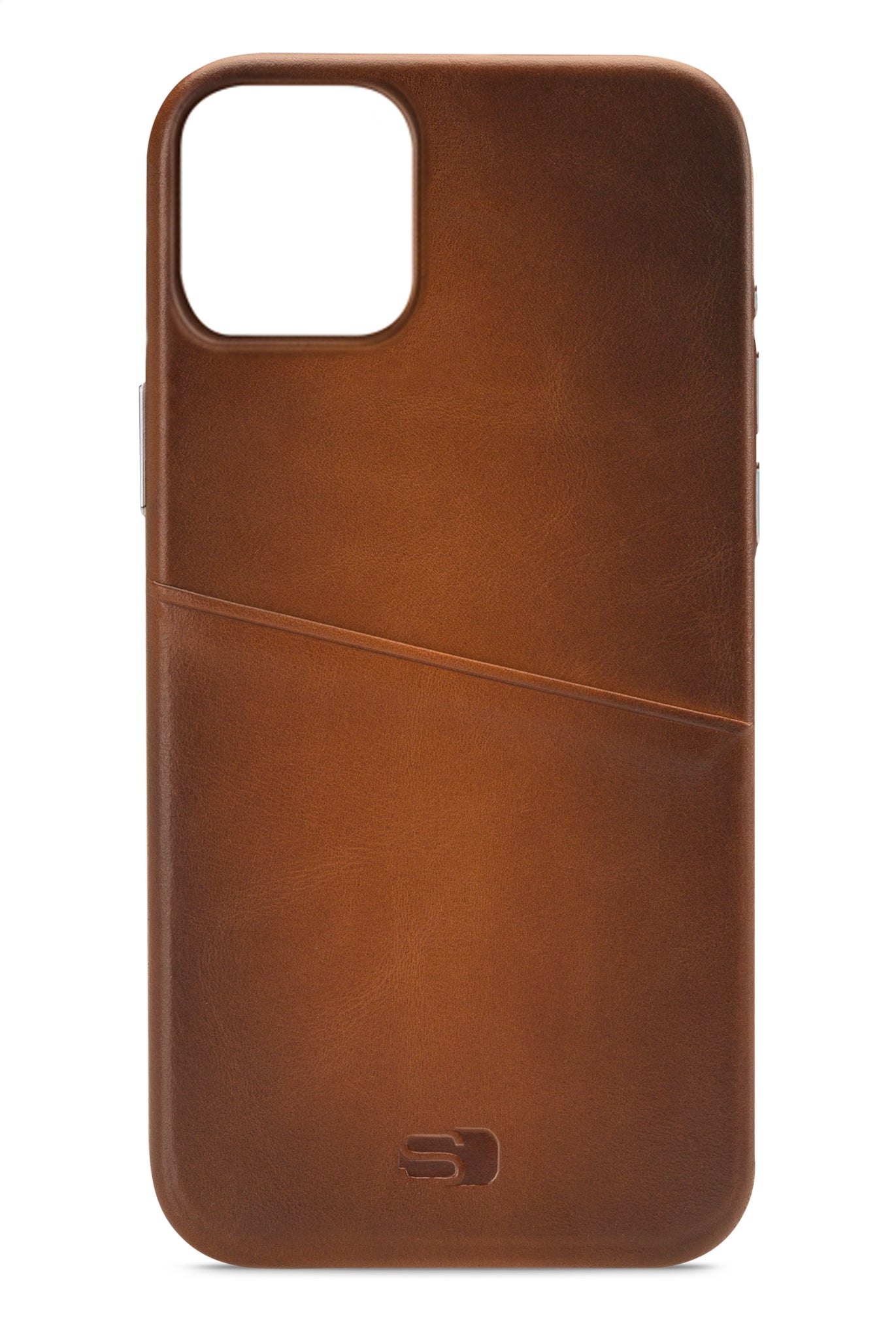 Senza Desire Leather Cover With Card Slot Apple Iphone 14 Burned Cognac