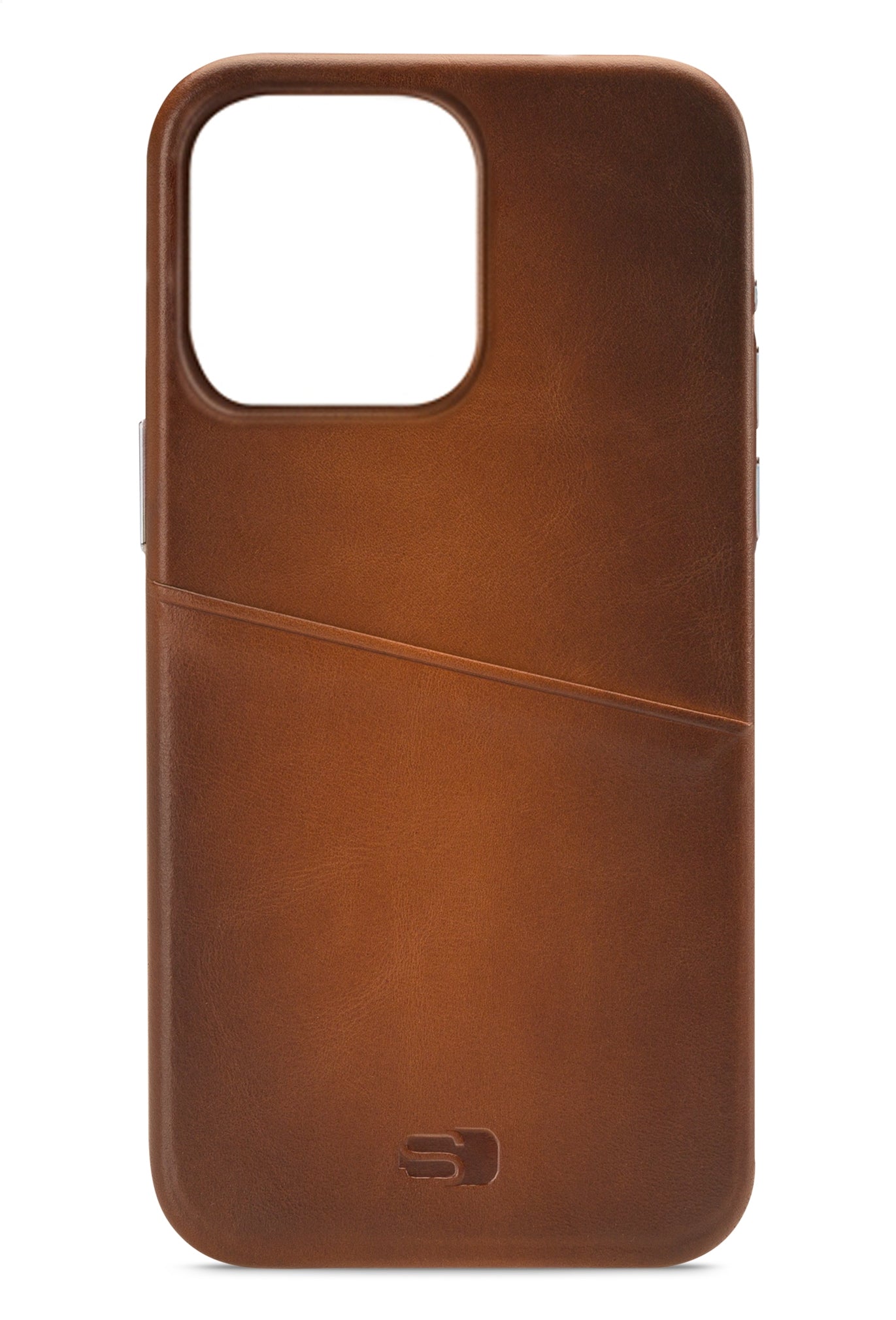 Senza Desire Leather Cover With Card Slot Apple Iphone 14 Pro Burned Cognac