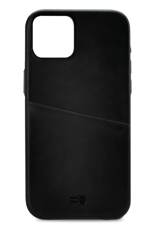 Senza Pure Leather Cover With Card Slot Apple Iphone 14 Deep Black