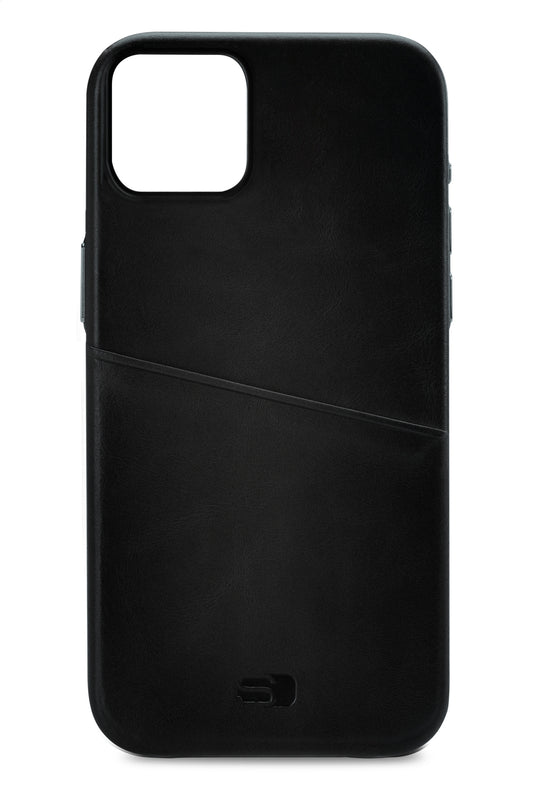Senza Pure Leather Cover With Card Slot Apple Iphone 14 Plus Deep Black