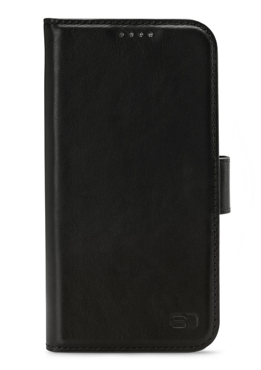 Senza Pure Leather Wallet Apple Iphone 14 Deep Black