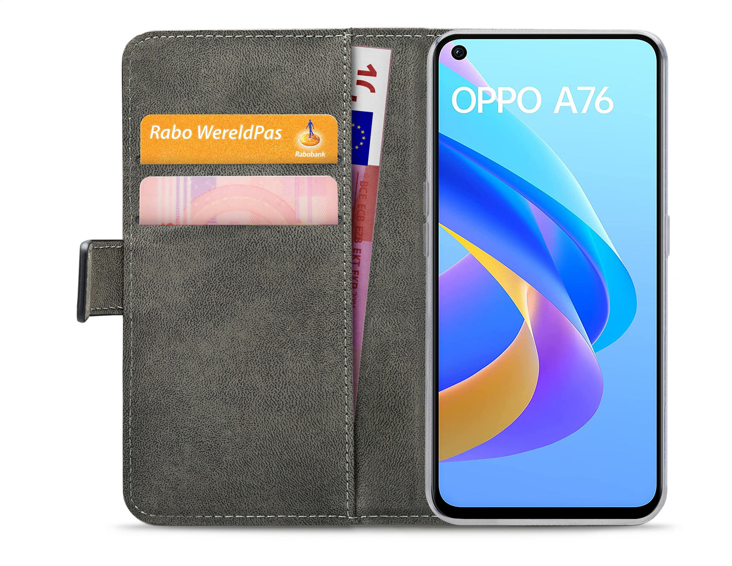 Mobilize Classic Gelly Wallet Book Case Oppo A76 4G/A96 4G Black