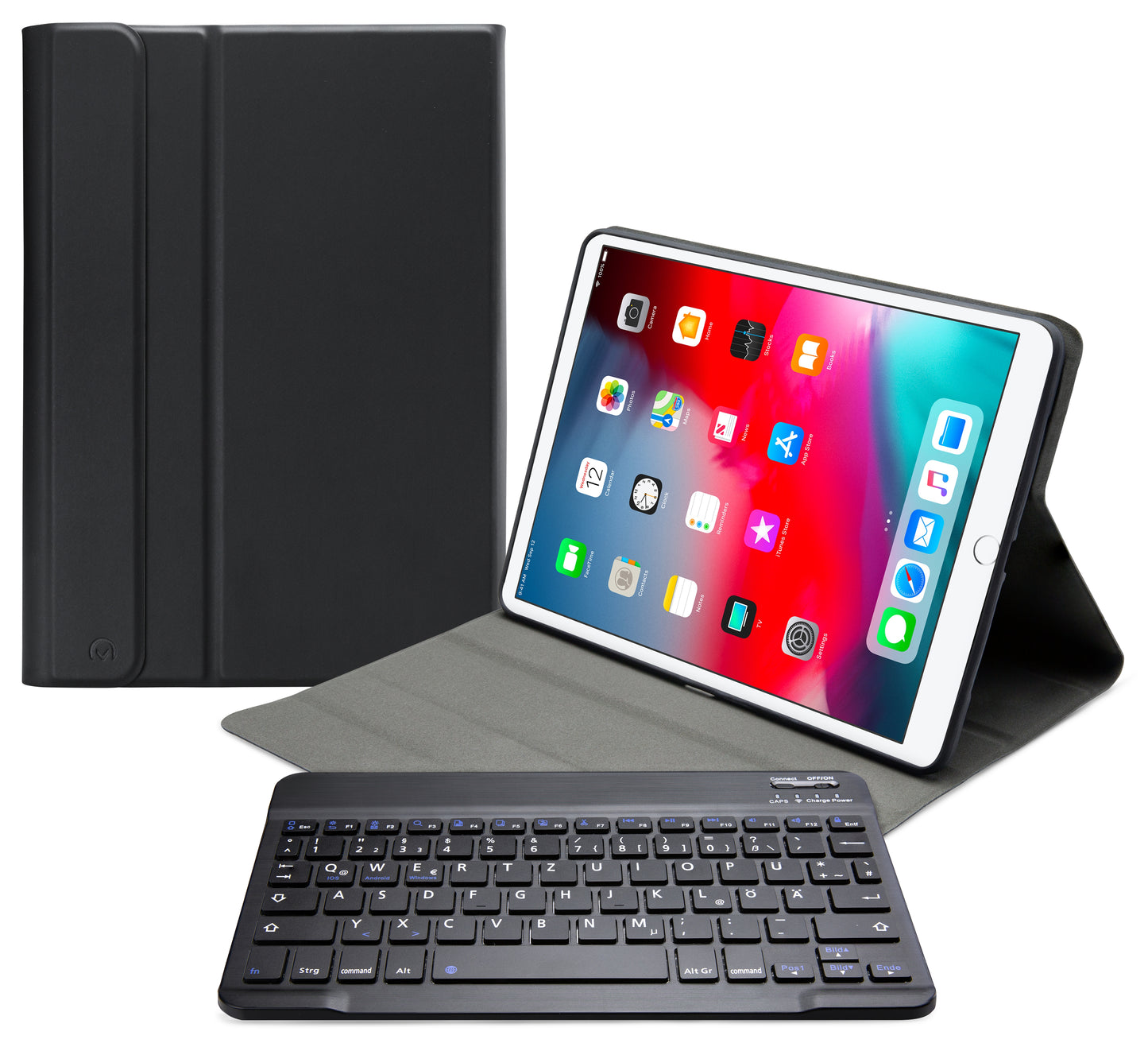Mobilize Detachable Bluetooth Keyboard Case Apple Ipad Air/Air 2/Pro 9.7/9.7 2017/2018 Black Qwertz