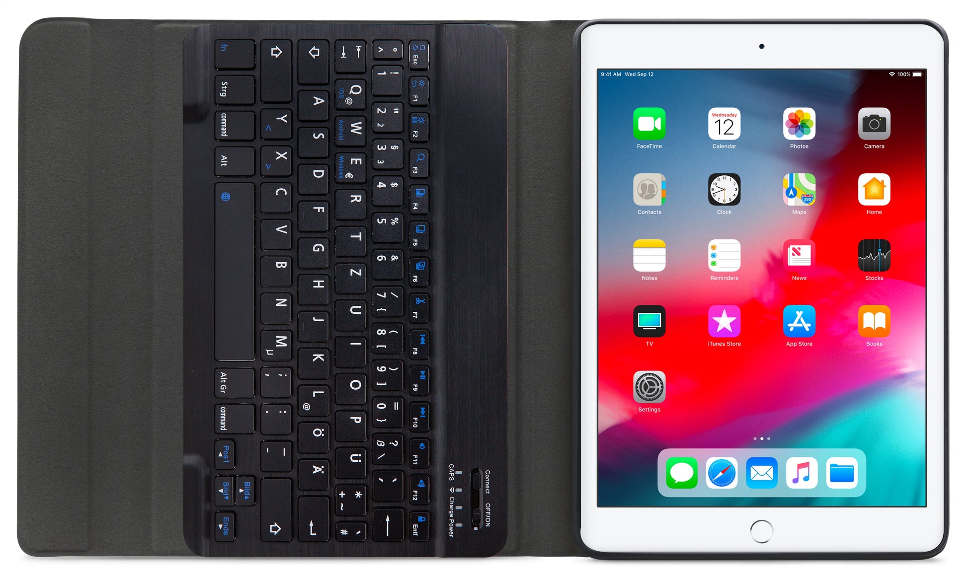 Mobilize Detachable Bluetooth Keyboard Case Apple Ipad Air/Air 2/Pro 9.7/9.7 2017/2018 Black Qwertz