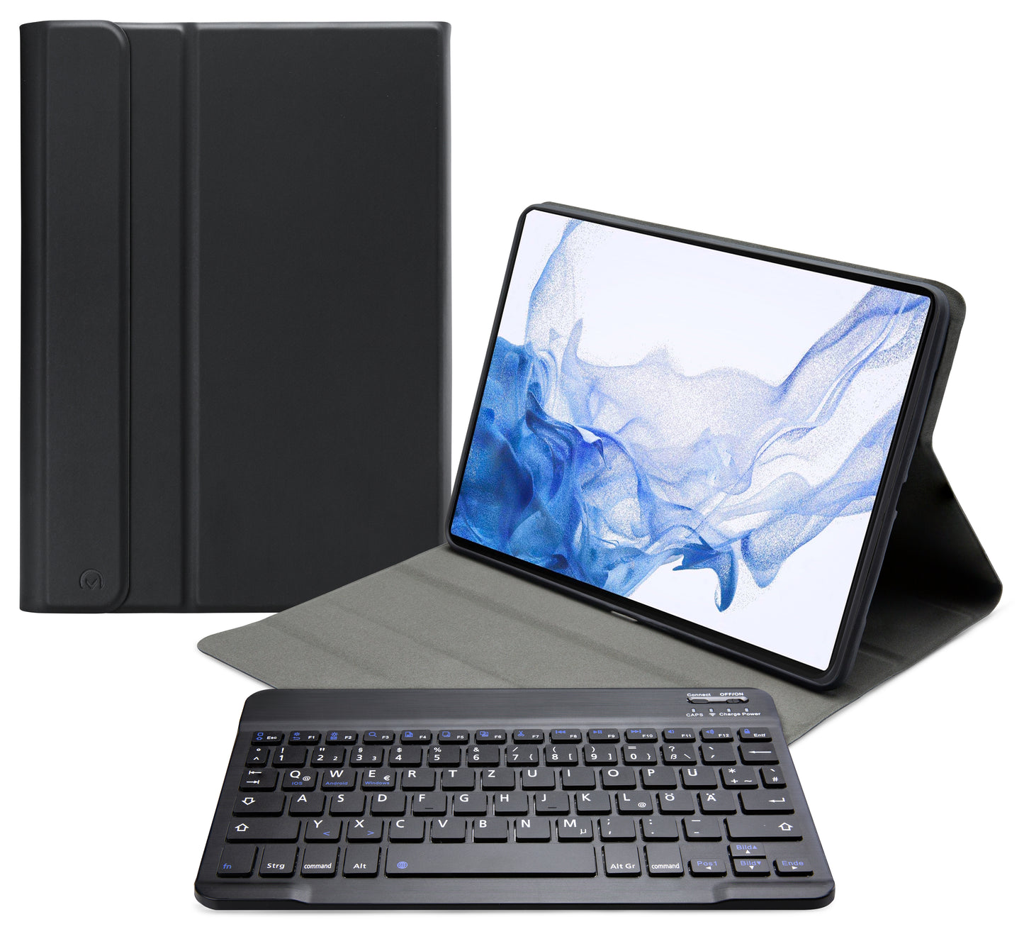 Mobilize Detachable Bluetooth Keyboard Case Samsung Galaxy Tab S7+/S8+ 12.4 Black Qwertz