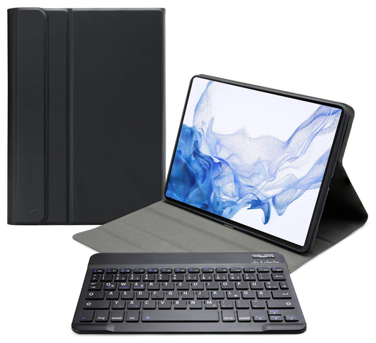 Mobilize Detachable Bluetooth Keyboard Case Samsung Galaxy Tab S7+/S8+ 12.4 Black Qwertz